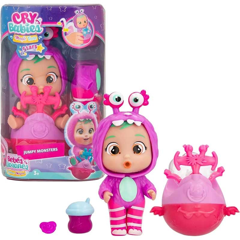 كراي بيبيز بوبو الوحوش النطاطة دمية مع اكسسوارات CRY Babies