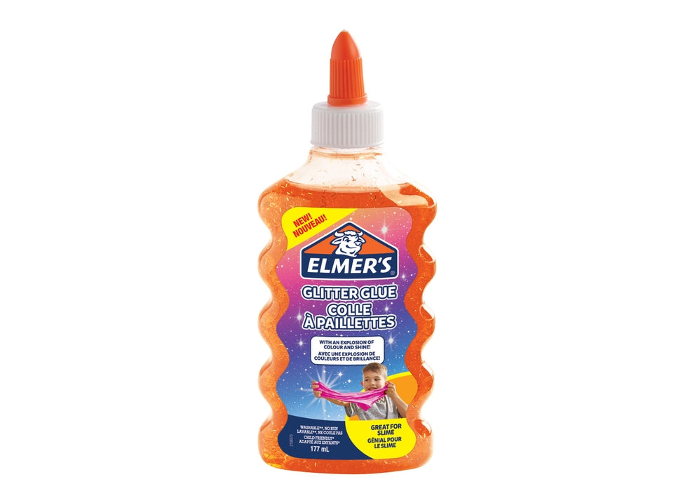 ايلميرز سلايم غراء برتقالي لامع 177 مل سلايم Elmer's