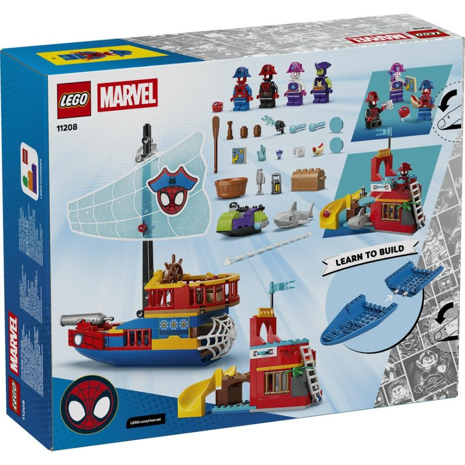ليجو 11208 مارفل سبايدي سفينة القراصنة مكعبات التركيب LEGO