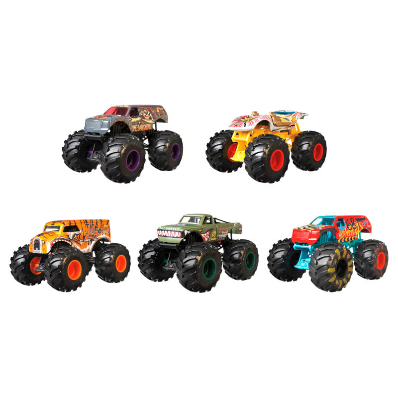 هوت ويلز تشكيلة مونستر تراكس اشكال متنوعة سيارات داي كاست HotWheels