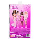 باربي دمية ديلوكس ستايل بفستان وردي بنقشة نجوم دمى الشخصيات Barbie