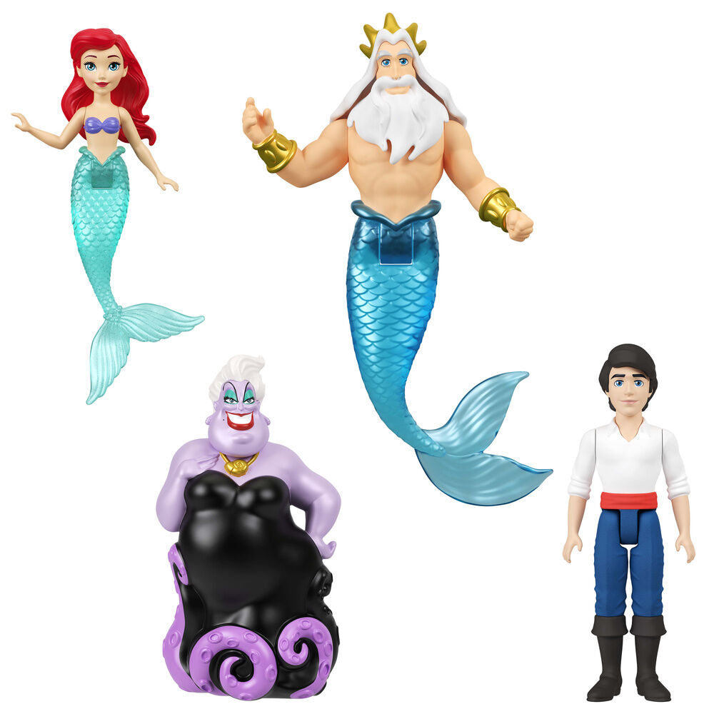 ديزني برينسيس آرييل مجموعة من 4 شخصيات دمى الشخصيات Disney