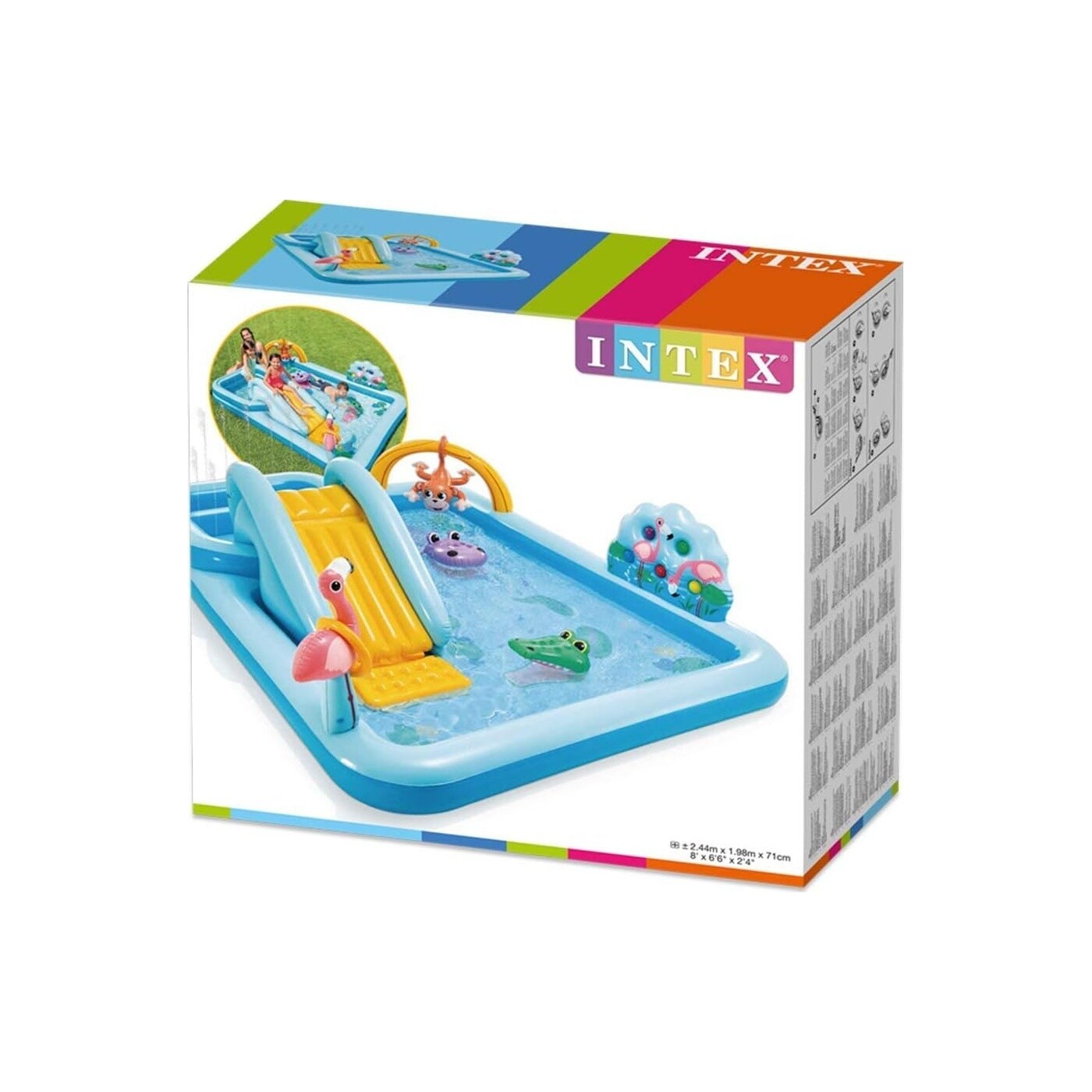 انتكس مسبح خارجي مغامرة الغابة قابل للنفخ المسابح الخارجية Intex