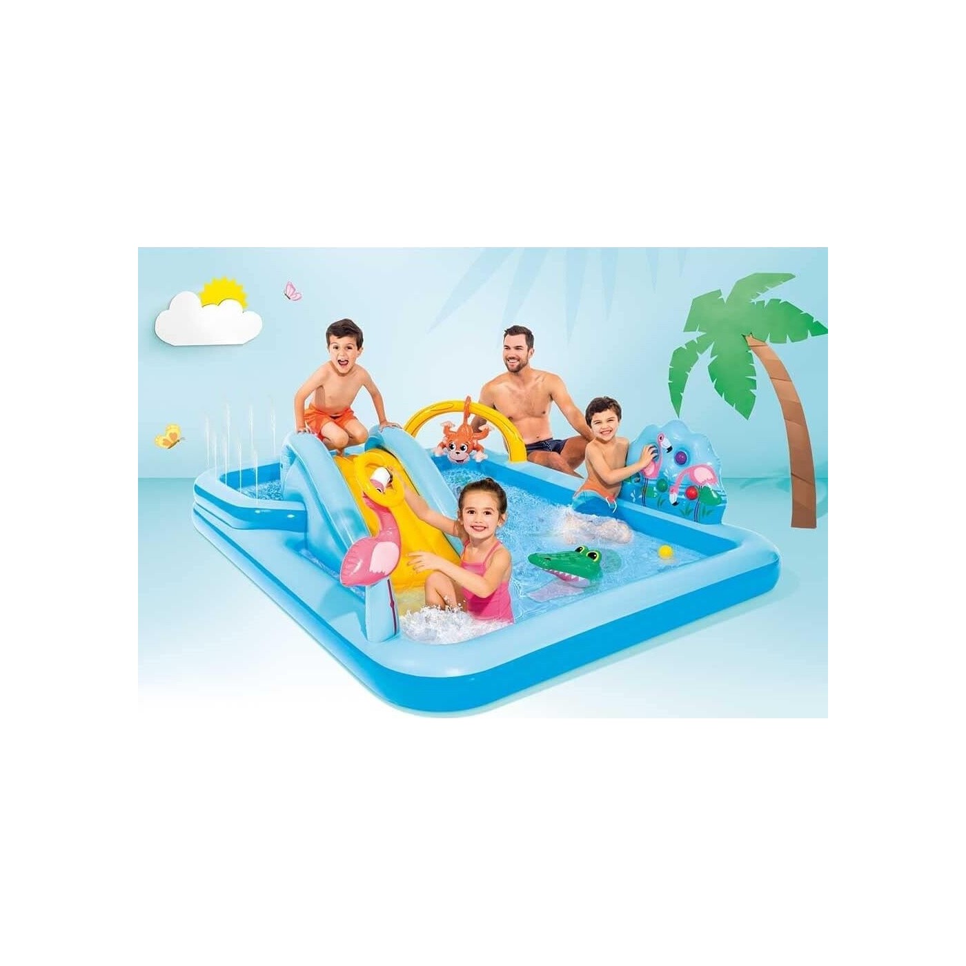 انتكس مسبح خارجي مغامرة الغابة قابل للنفخ المسابح الخارجية Intex