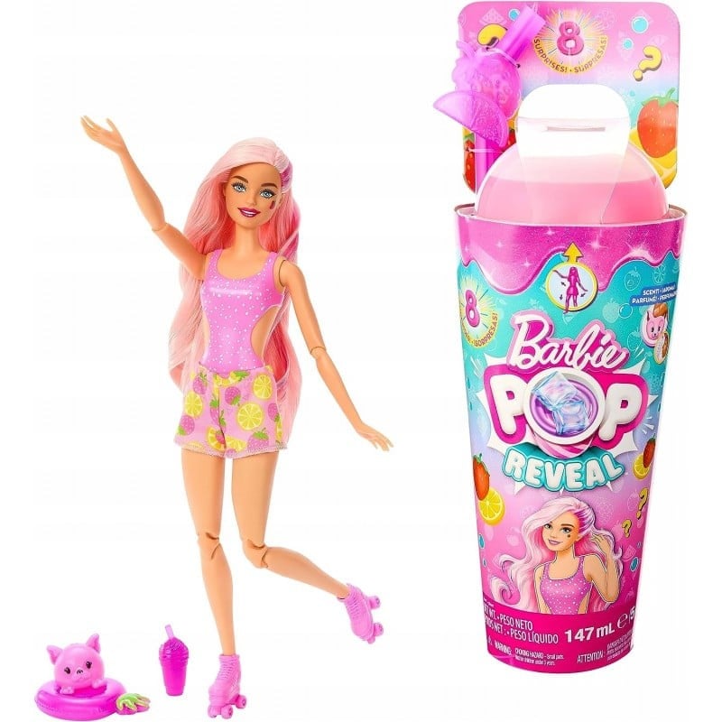 باربي دمية بوب ريفيل فروت سيريز فراولة ليمونادة دمية مع اكسسوارات Barbie