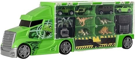 تيمسترز شاحنة نقل العاب ديناصور مع ديناصورات Teamsterz