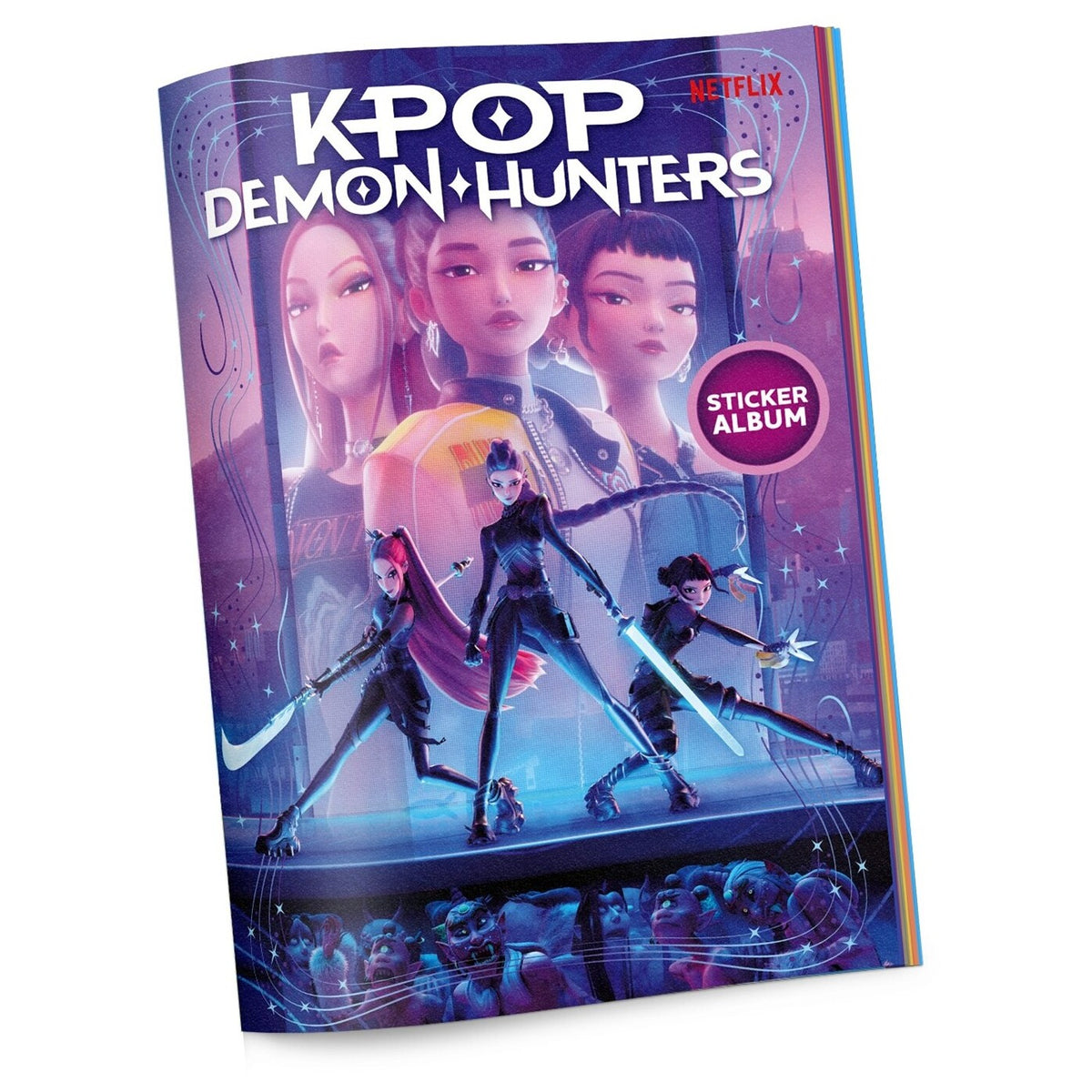 كي بوب ديمون هانتر ألبوم ملصقات العاب البطاقات K-POP Demon Hunters
