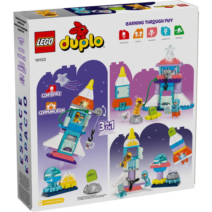ليجو دبلو بناء مكوك الفضاء 3 في 1 مكعبات التركيب LEGO
