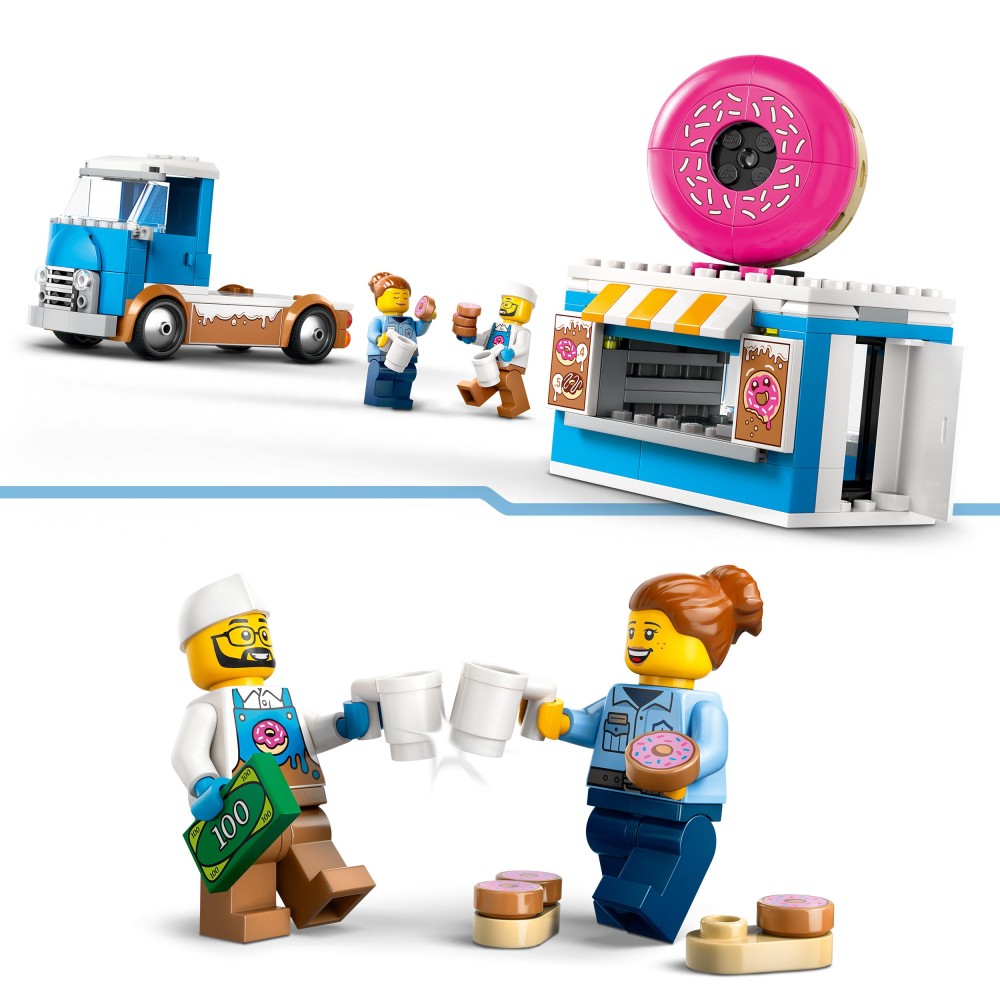 ليجو سيتي 60452 عربة الدونات مكعبات التركيب LEGO