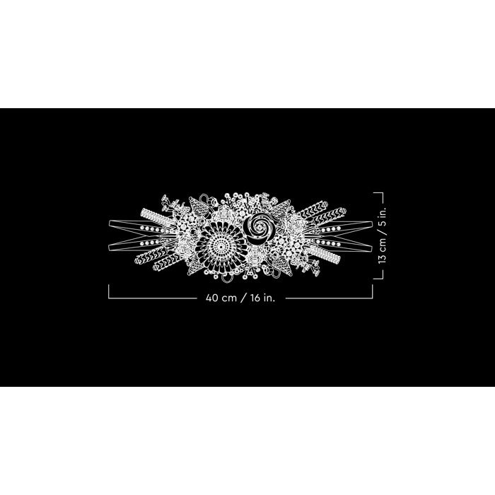ليجو مكعبات بناء زينة طاولة الزهور المجففة مكعبات التركيب LEGO