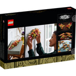 ليجو مكعبات بناء زينة طاولة الزهور المجففة مكعبات التركيب LEGO