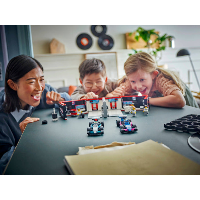 ليجو مكعبات بناء مرآب فورمولا 1 وسيارات مرسيدس مكعبات التركيب LEGO