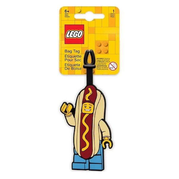 ليجو 52615 سلسلة مفاتيح هوت دوج مان مضيئة مكعبات التركيب LEGO