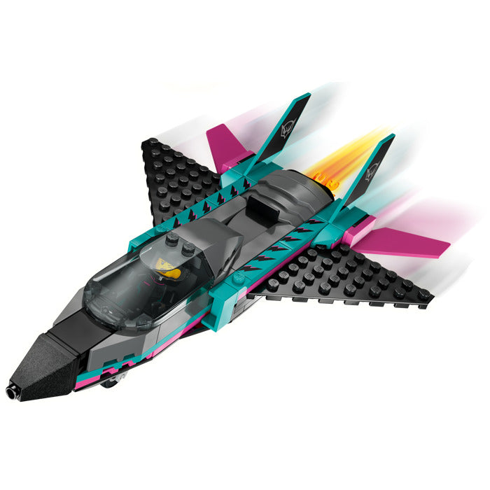 ليجو 60489 سيتي مجموعة بناء الطائرة النفاثة ضد السيارة مكعبات التركيب LEGO