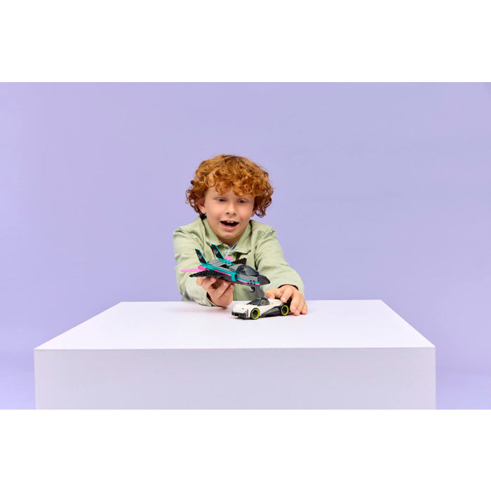 ليجو 60489 سيتي مجموعة بناء الطائرة النفاثة ضد السيارة مكعبات التركيب LEGO