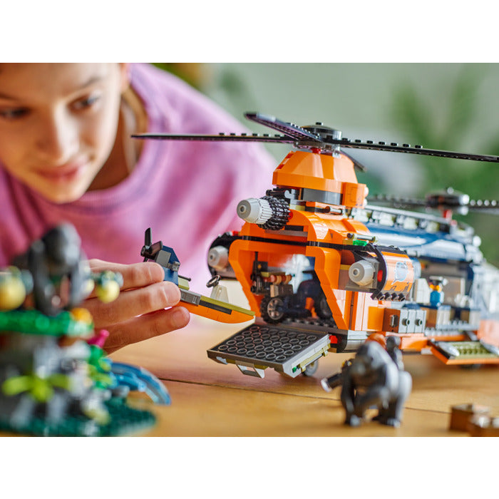 ليجو سيتي طائرة هليكوبتر من جانجل مكعبات التركيب LEGO