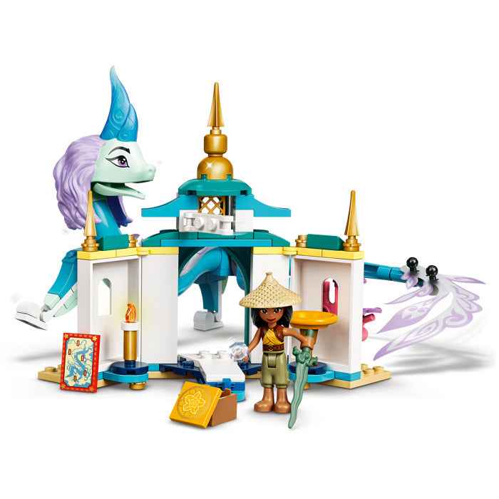 ليجو ديزني لعبة تنين واميرة ديزني رايا وسيسو مكعبات التركيب LEGO