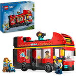 ليجو 60407 سيتي حافلة طابقين الحمراء مكعبات التركيب LEGO