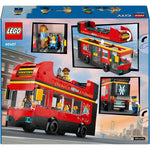 ليجو 60407 سيتي حافلة طابقين الحمراء مكعبات التركيب LEGO