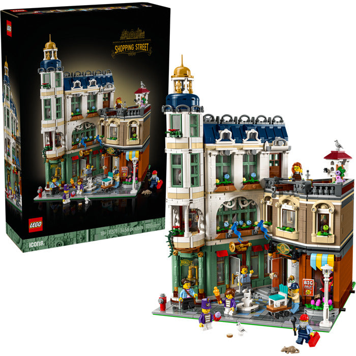 ليجو 11371 ايكونز نموذج شارع التسوق مكعبات التركيب LEGO