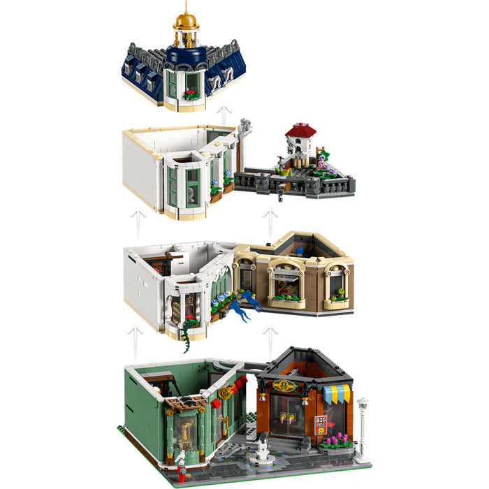 ليجو 11371 ايكونز نموذج شارع التسوق مكعبات التركيب LEGO