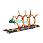 ليجو 60357 سيتي شاحنة الحركات البهلوانية وحلقة النار مكعبات التركيب LEGO