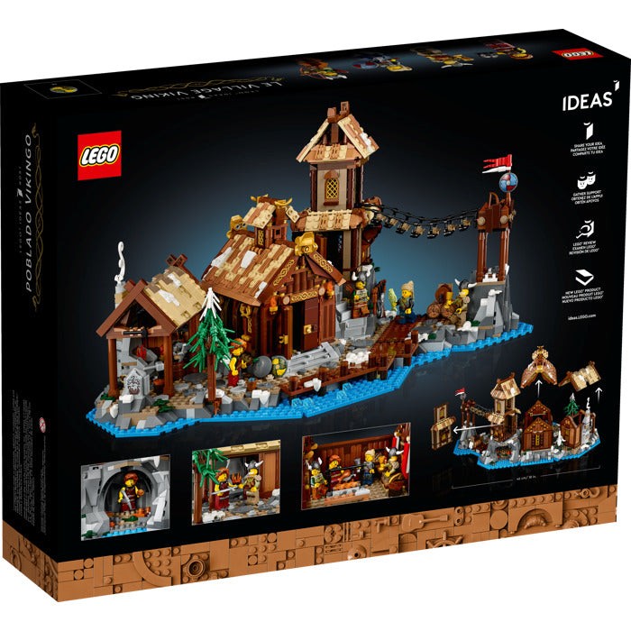 ليجو 21343 آيدياز قرية الفايكنج مكعبات التركيب LEGO
