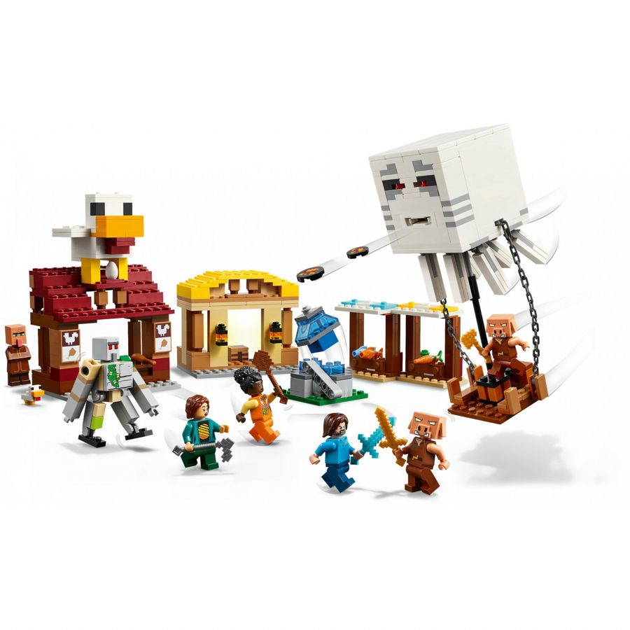 ليجو 21273 ماين كرافت هجوم قرية البالونات الشبحية مكعبات التركيب LEGO