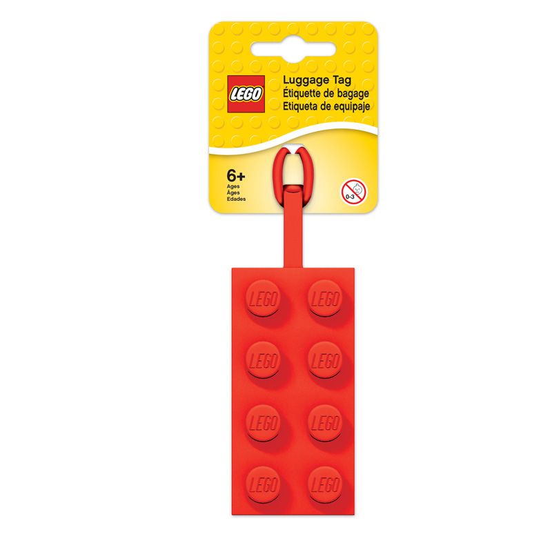 ليجو سلسلة مفاتيح مضيئة 8 سم حمراء مكعبات التركيب LEGO