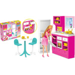 مطبخ ليندا مع اكسسوارات اكسسوارت الدمى Dede