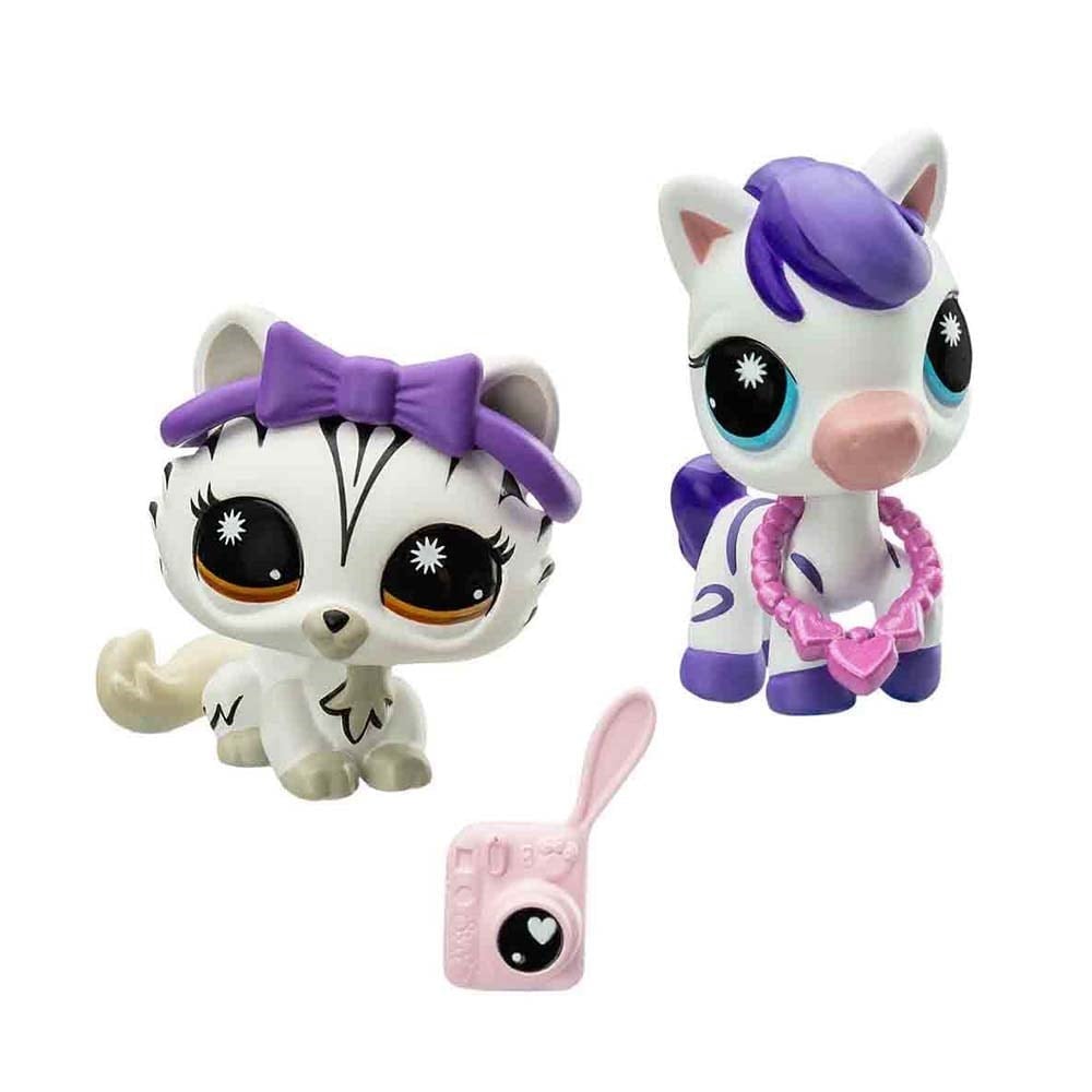 ليتلست بت شوب مجسم القطة والحصان مجسمات الحيوانات Littlest Pet Shop