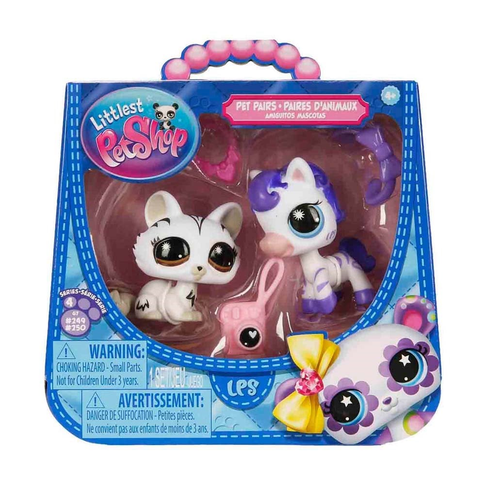 ليتلست بت شوب مجسم القطة والحصان مجسمات الحيوانات Littlest Pet Shop