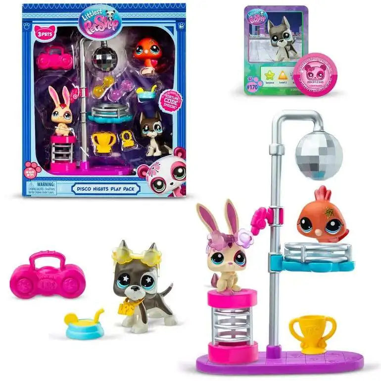 ليتلست بت شوب مجموعة إحتفال الديسكو مجسمات الحيوانات Littlest Pet Shop