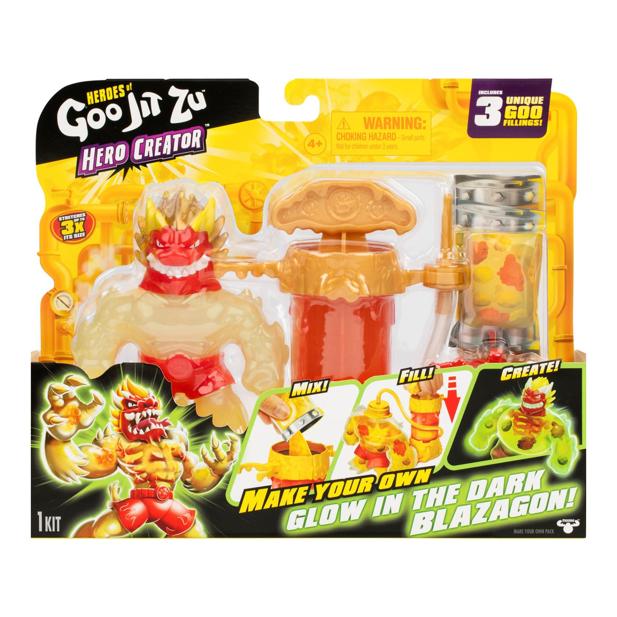 هيروز اوف جو جيت زو مجسم بلازاجون التمدد والضغط Heroes of Goo Jit Zu