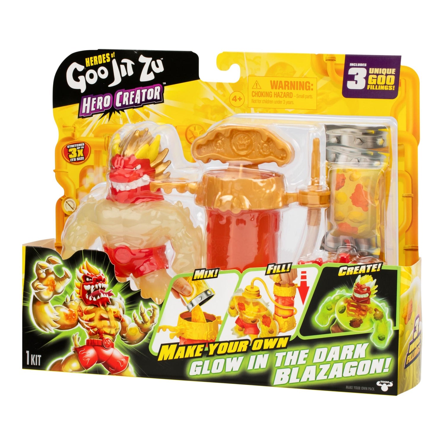 هيروز اوف جو جيت زو مجسم بلازاجون التمدد والضغط Heroes of Goo Jit Zu