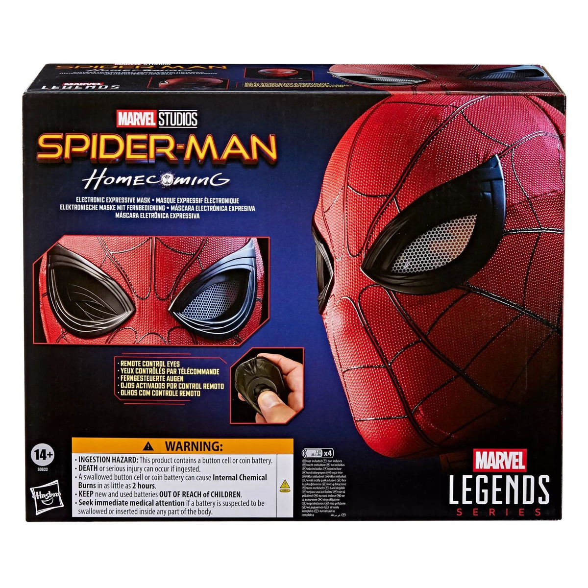 مارفل سبايدرمان قناع تفاعلي تقمص الأدوار Spider-Man