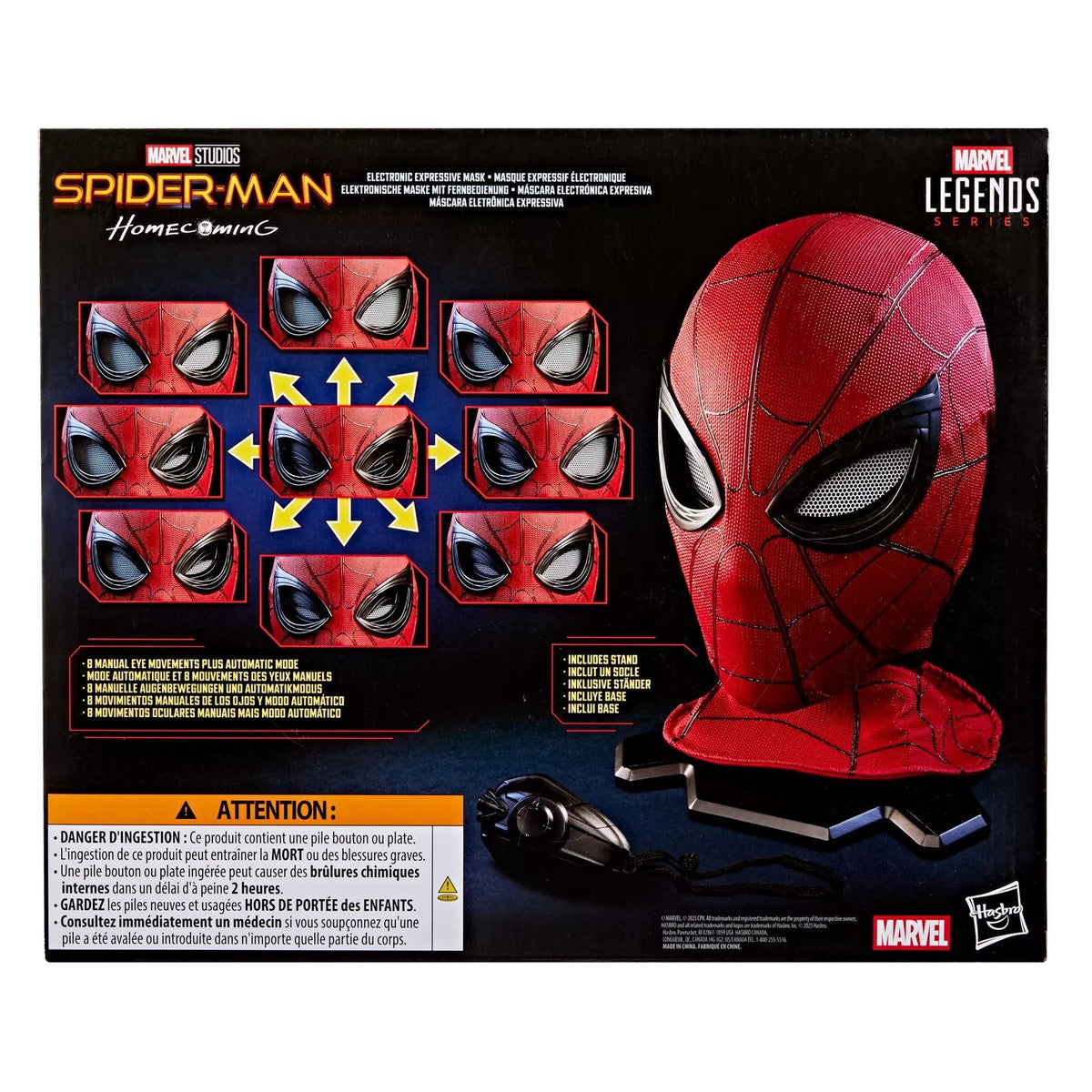 مارفل سبايدرمان قناع تفاعلي تقمص الأدوار Spider-Man