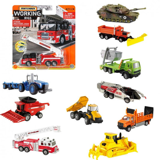 ماتش بوكس شاحنات العمل متنوع المركبات المتنوعه Matchbox