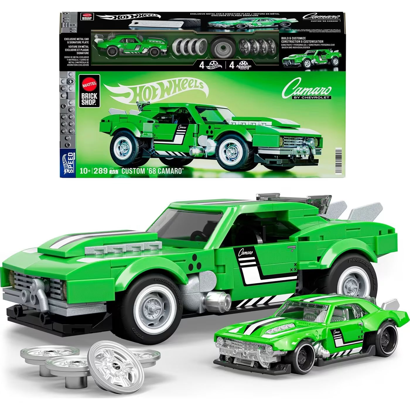 هوت ويلز مجموعة بناء وتركيب سيارة شيفروليه كامارو مكعبات التركيب HotWheels