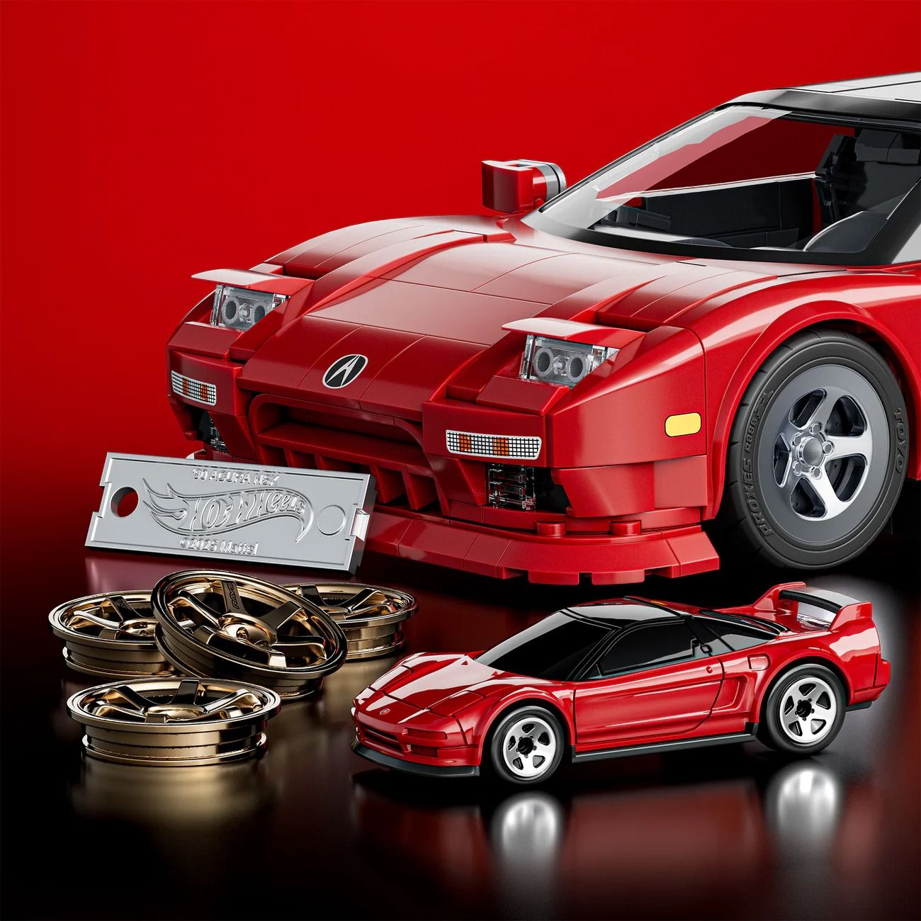 هوت ويلز مجموعة بناء وتركيب سيارة أكورا إن إكس إس مكعبات التركيب HotWheels