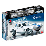 هوت ويلز مجموعة بناء وتركيب سيارة كورفيت جراند سبورت مكعبات التركيب HotWheels