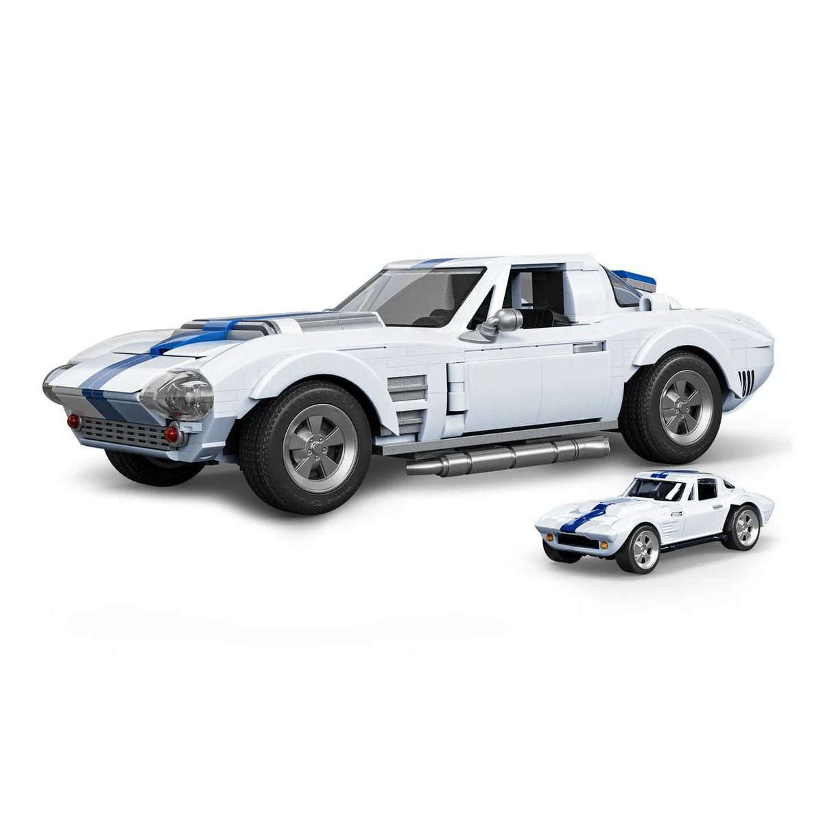 هوت ويلز مجموعة بناء وتركيب سيارة كورفيت جراند سبورت مكعبات التركيب HotWheels