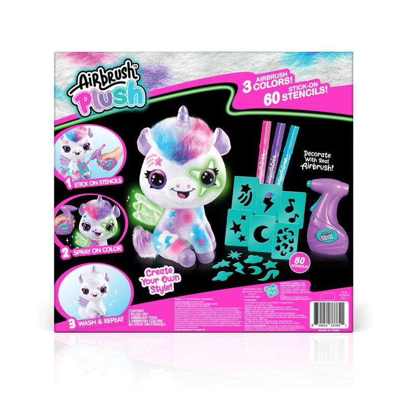 اير برش دمية يونيكورن مضيئة في الظلام الالعاب القطنية Airbrush Plush