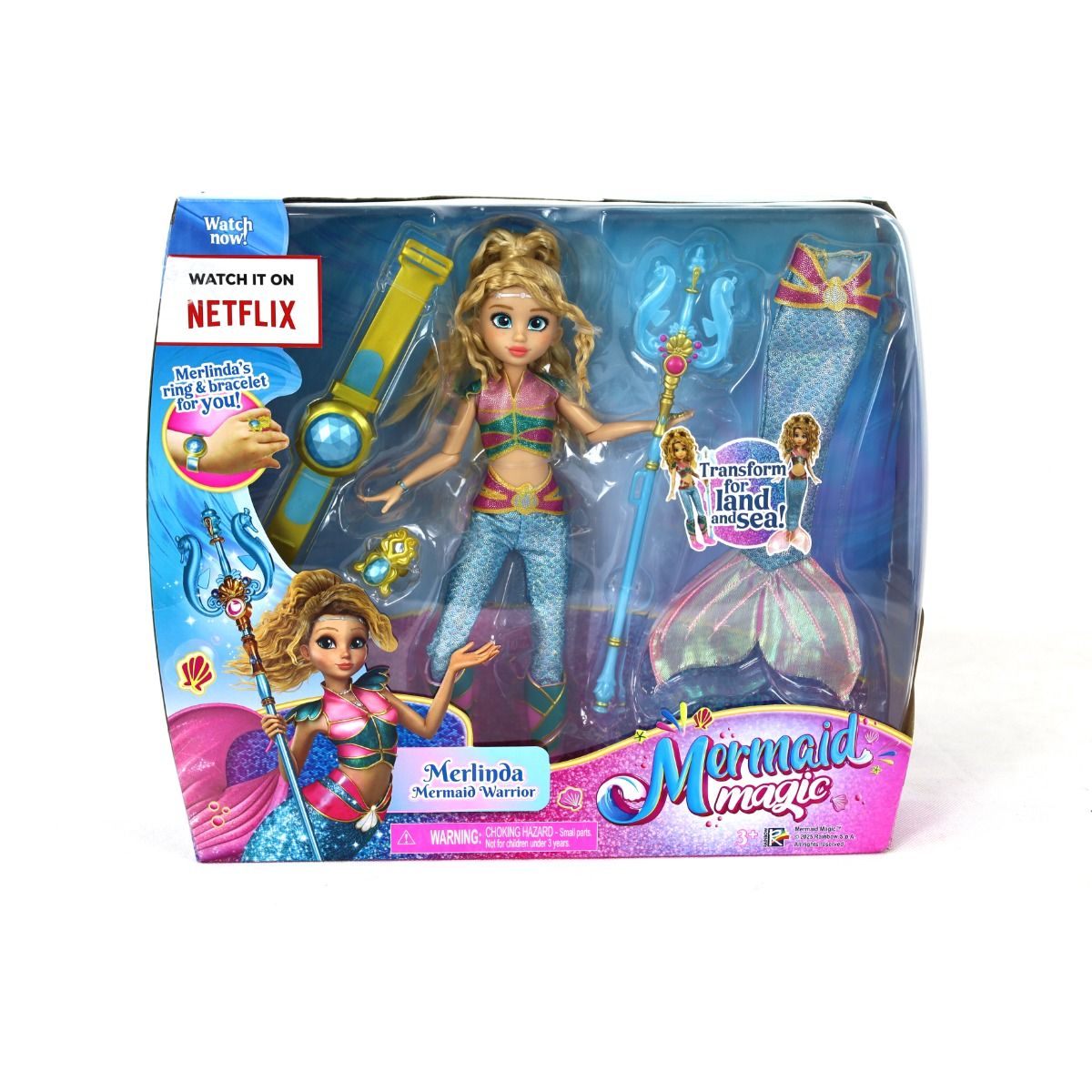 ميرميد ماجيك دمية ميرليندا المحاربة 23 سم دمى الشخصيات Mermaid Magic
