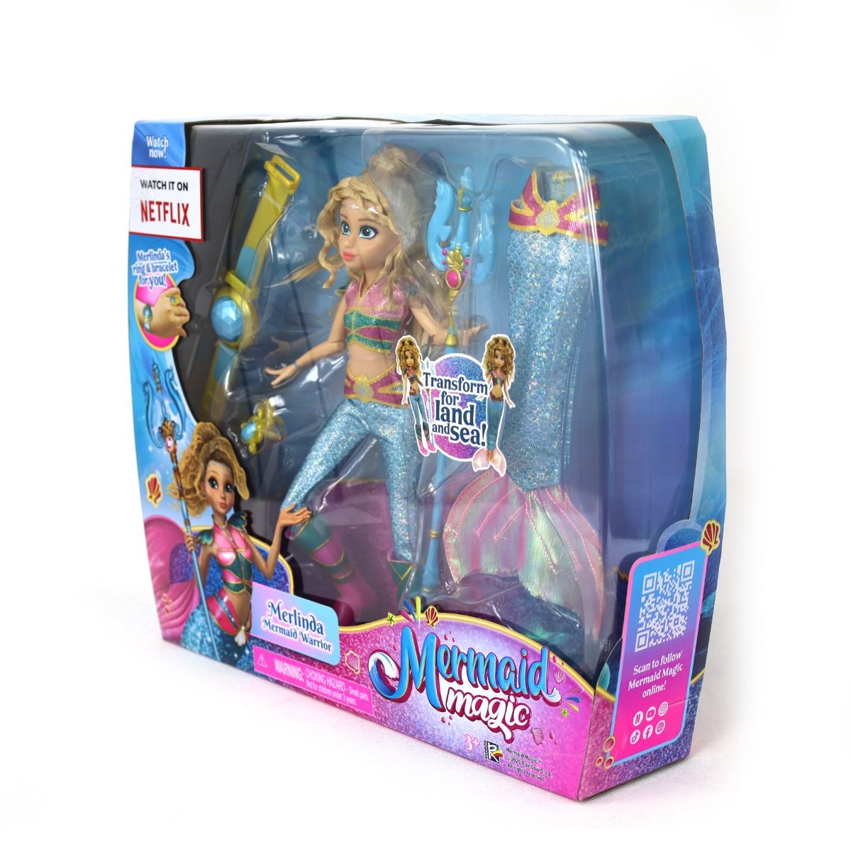 ميرميد ماجيك دمية ميرليندا المحاربة 23 سم دمى الشخصيات Mermaid Magic