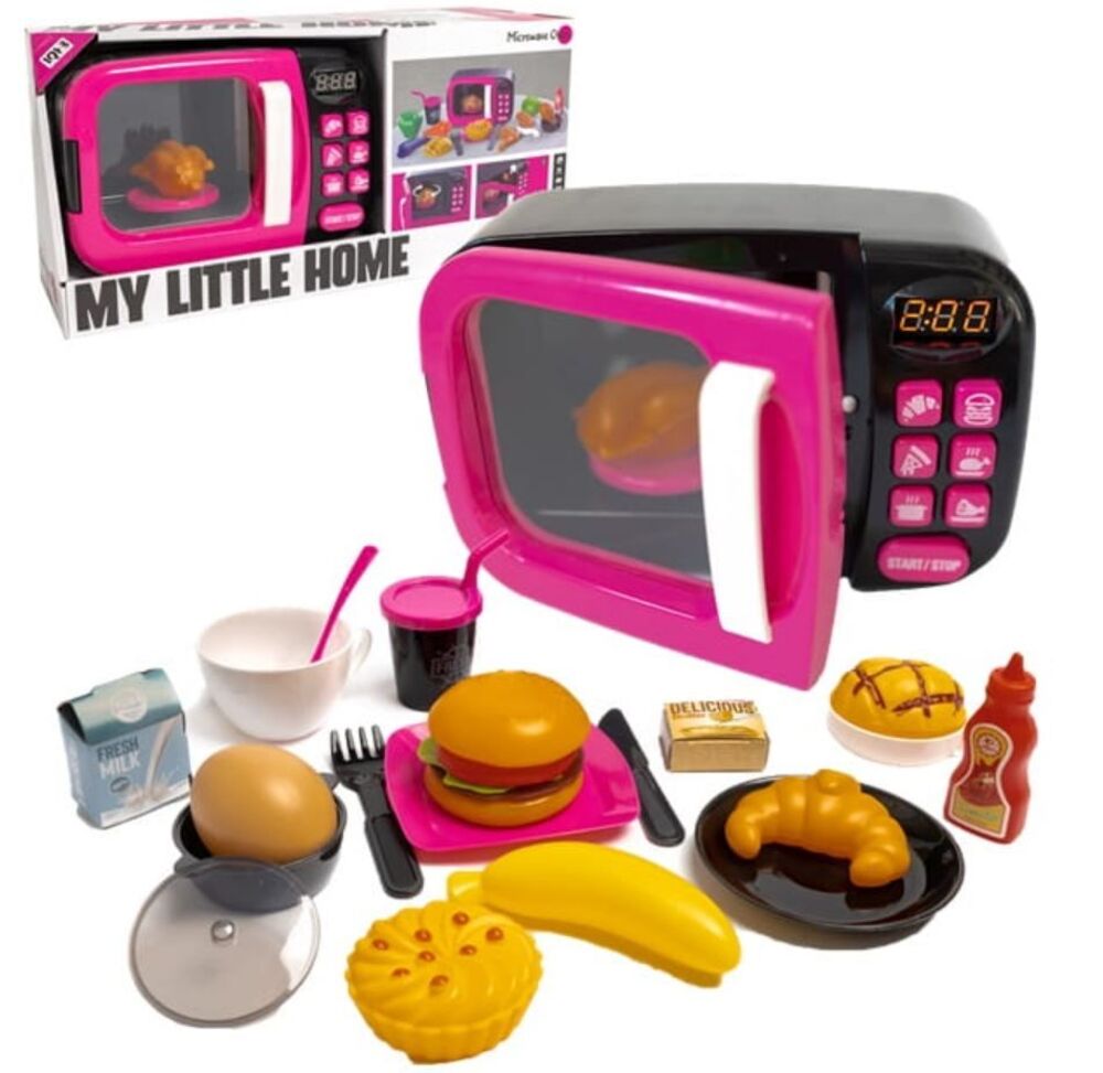 لعبة المايكرويف فرن مع ملحقاته ألعاب المطابخ LOCAL
