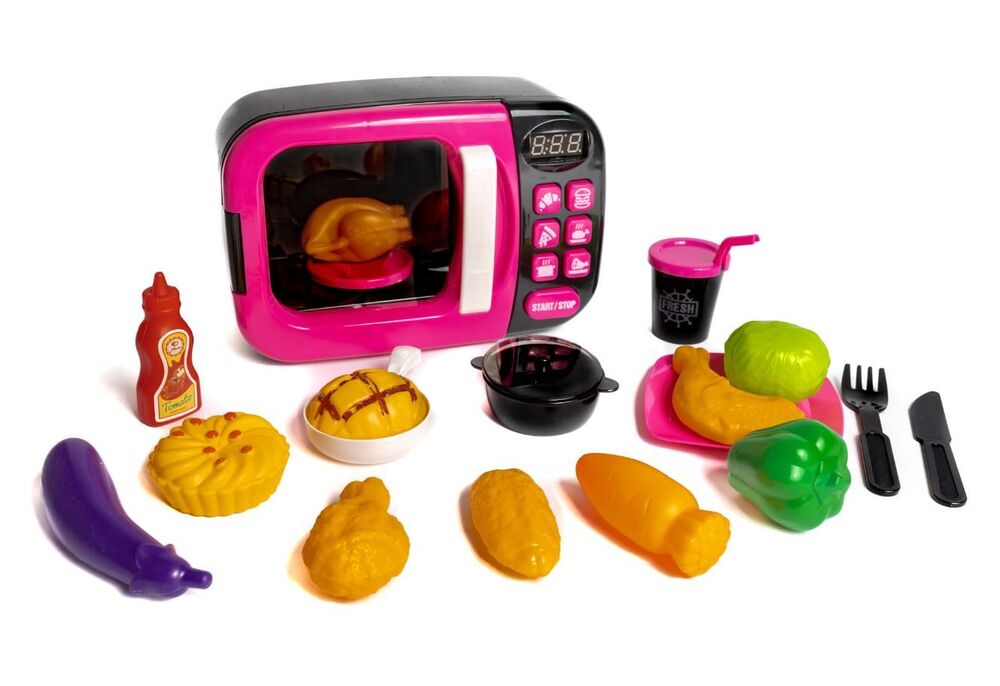 لعبة المايكرويف فرن مع ملحقاته ألعاب المطابخ LOCAL