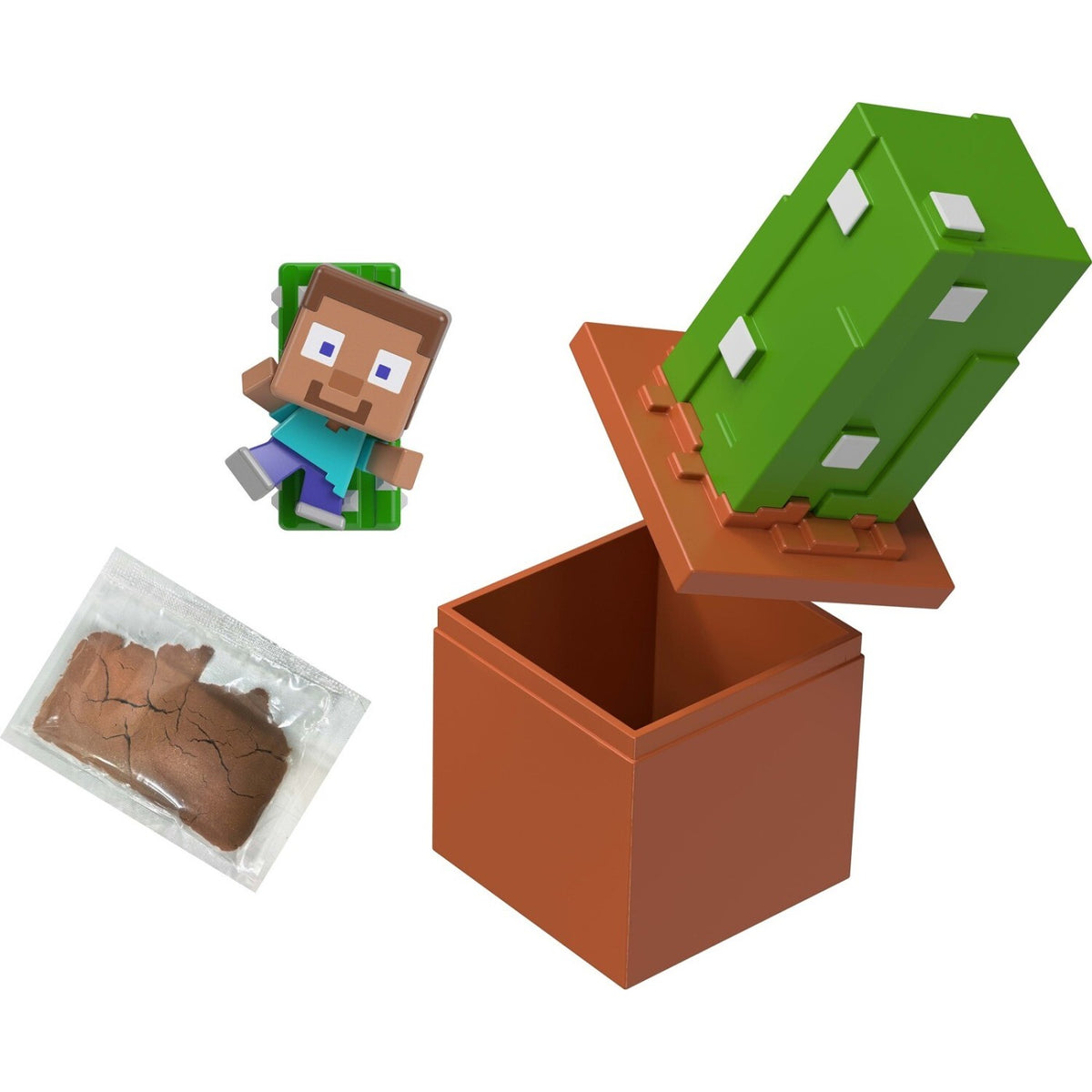 ماينكرافت بلوم بلوكس شخصية ستيف مع رمل مجسمات الشخصيات Minecraft