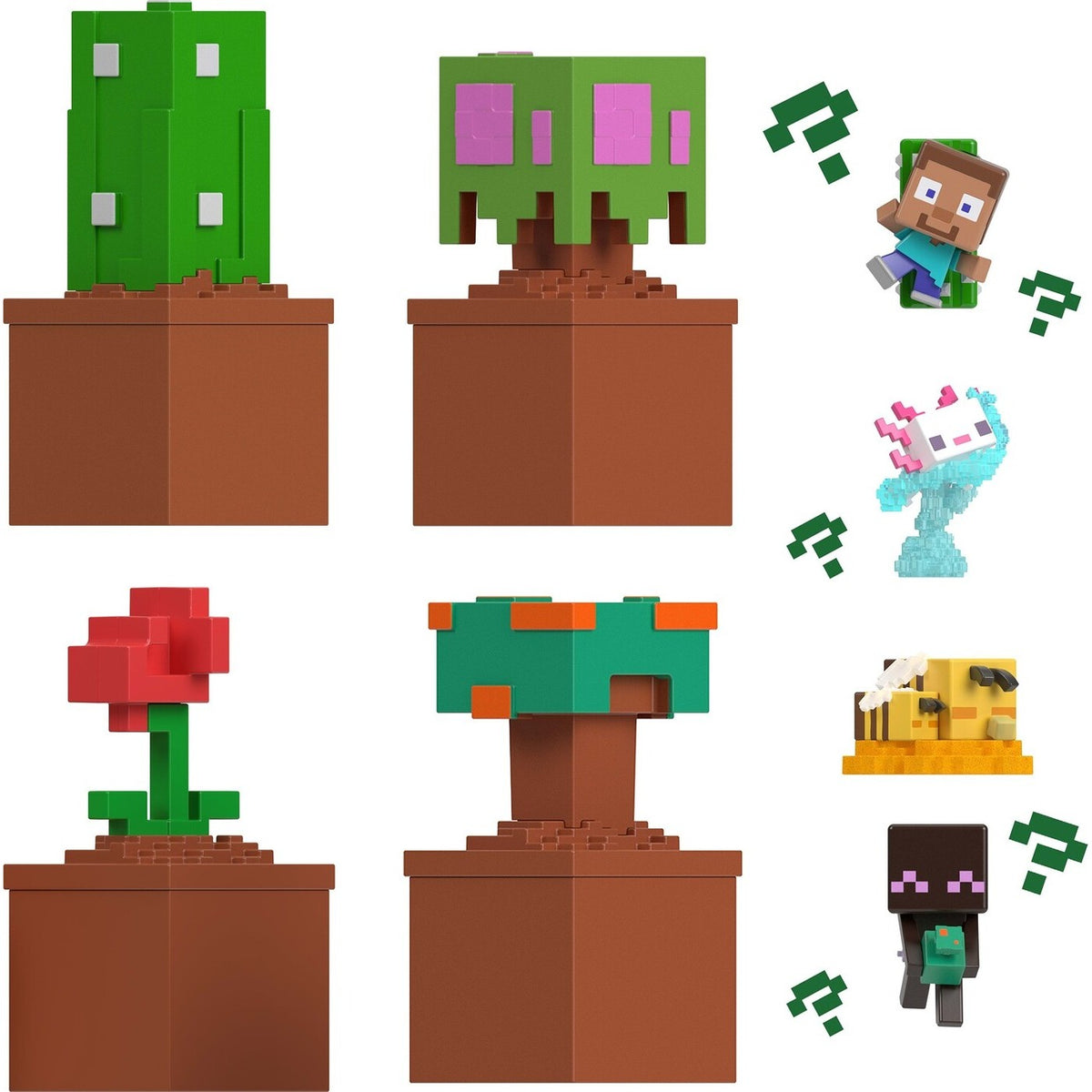 ماينكرافت بلوم بلوكس شخصية الأكسولوتل مع رمل مجسمات الشخصيات Minecraft