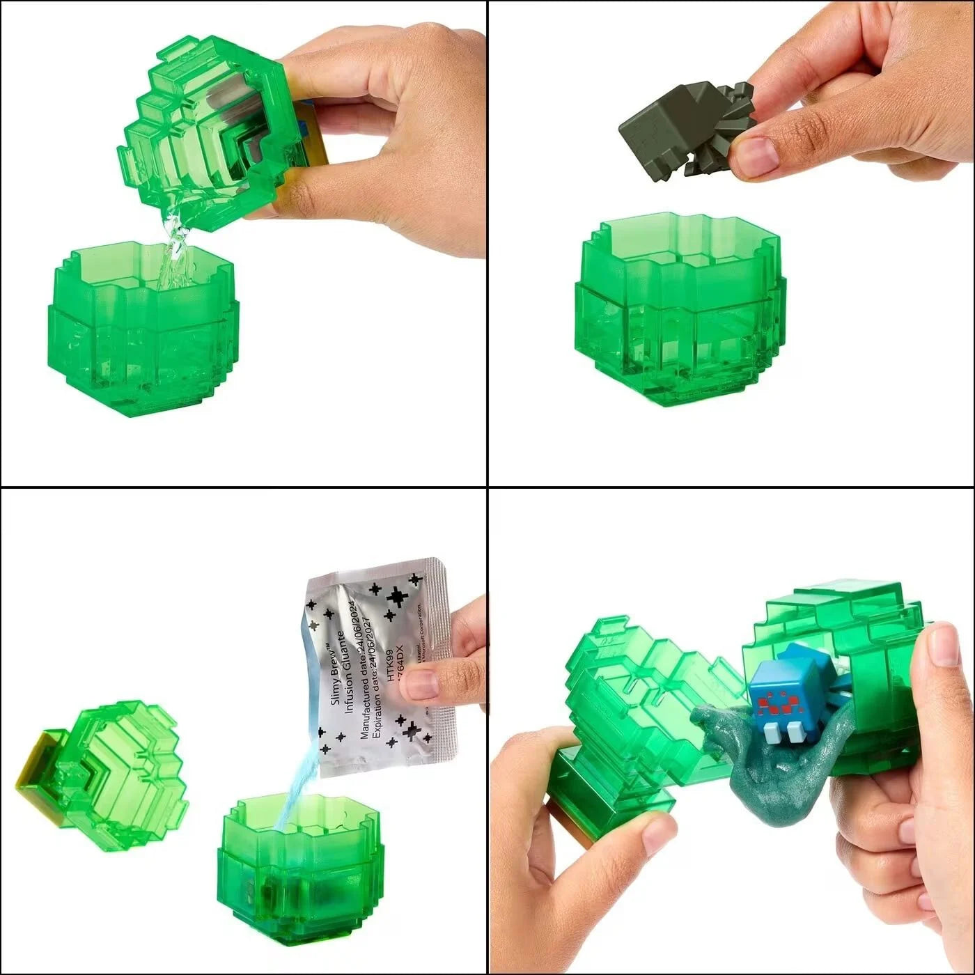 ماين كرافت مجسم تحضير الجرعات خضراء شخصيات كرتونية Minecraft